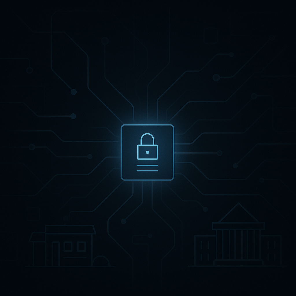Abstract representation of open, secure infrastructure symbolising trust and control in private cloud environments